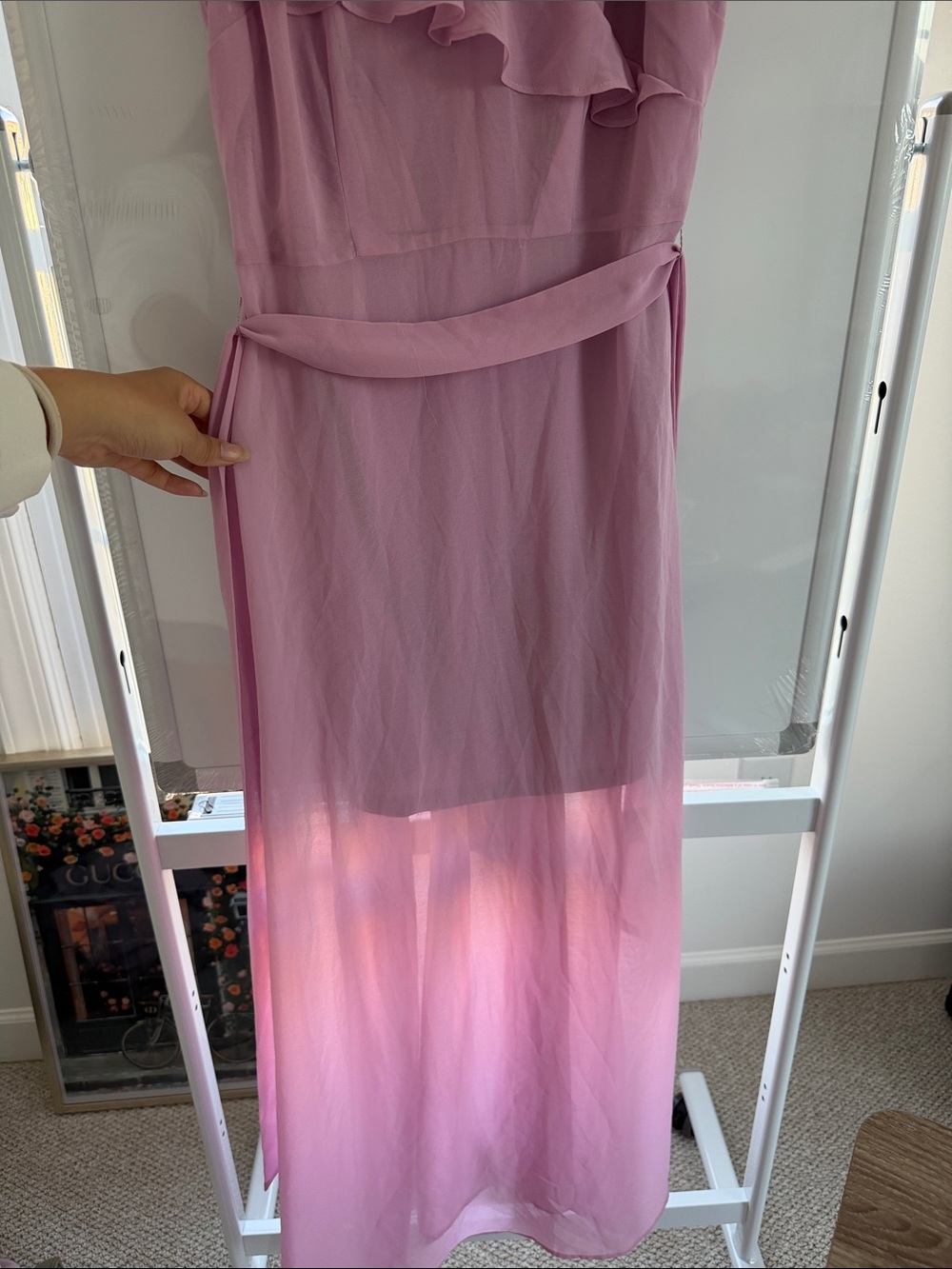 Disney Lilac One-Shoulder Ruffle Dress - Picture 4 of 5